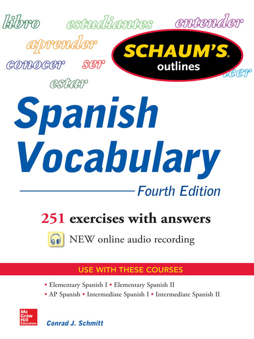 Title details for Schaum's Outline of Spanish Vocabulary by Conrad J. Schmitt - Available